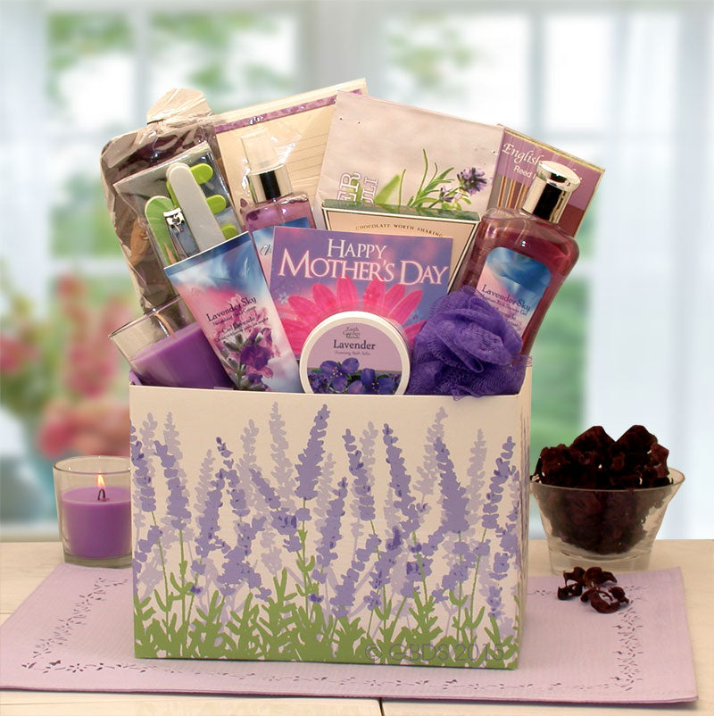 Gifts for Mom from Daughter, Son - Great Mothers Day Gifts for Mom, Birthday  Gifts for Mom, Mother Day Gifts for Mom, Personalized Relaxing Spa Lavender  Gifts Basket for Mom, Unique Mother's
