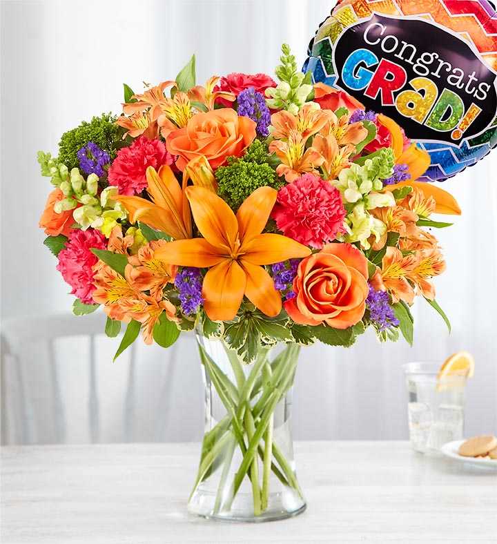 Send Vibrant Floral Medley for Graduation