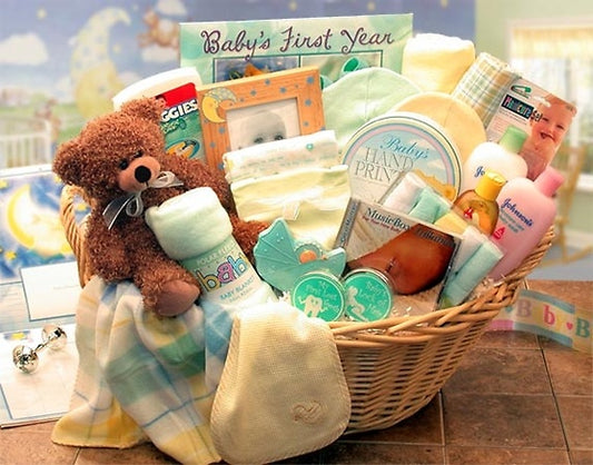 New Baby Gift Welcome Home Precious Baby Basket