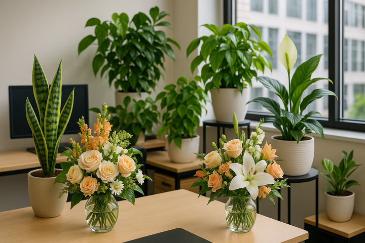Les meilleures plantes et fleurs de bureau pour stimuler la productivité