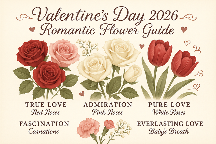 Fleurs de la Saint-Valentin et leurs significations : votre guide romantique 2026