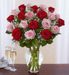 Ultimate Elegance Long Stem Pink & Red Roses