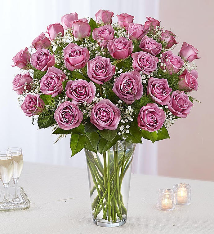 Ultimate Elegance Long Stem Lavender Roses