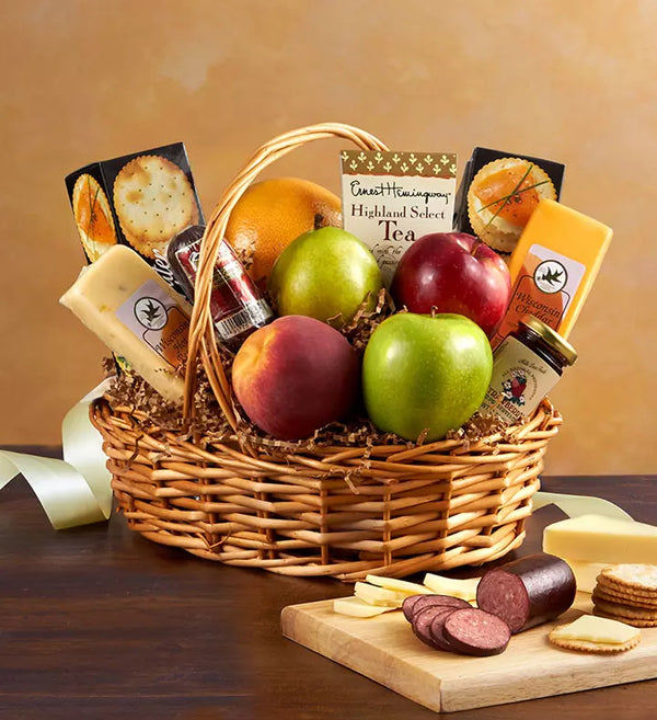 Cesta de frutas y gourmet