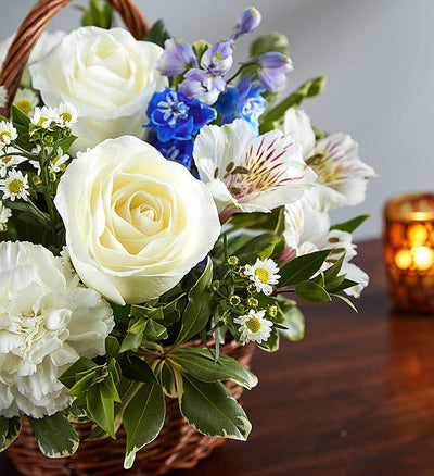Peace, Prayers & Blessings Blue & White Peace, Prayers & Blessings Blue & White