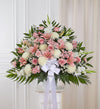 Heartfelt Sympathies Standing Basket- Pink & White