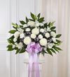 Heartfelt Sympathies Lavender & White Standing Basket