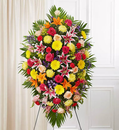 Sympathy Standing Spray - Bright Sympathy Standing Spray - Bright