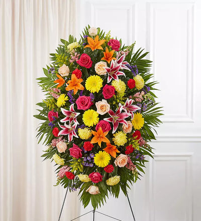 Sympathy Standing Spray - Bright Sympathy Standing Spray - Bright