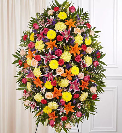 Sympathy Standing Spray - Bright Sympathy Standing Spray - Bright