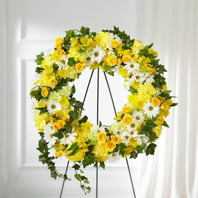 GOLDEN REMEMBRANCE WREATH