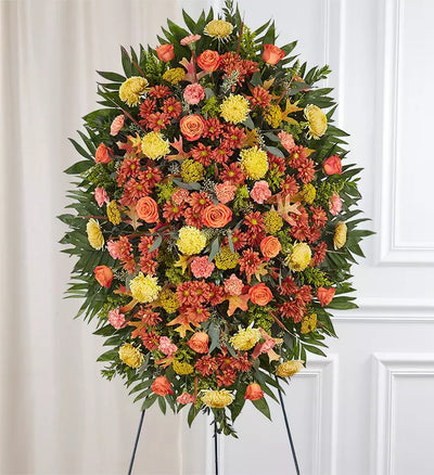 Sympathy Standing Spray - Fall Sympathy Standing Spray - Fall