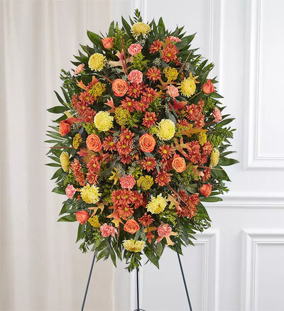 Sympathy Standing Spray - Fall Sympathy Standing Spray - Fall