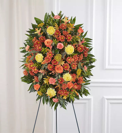 Sympathy Standing Spray - Fall Sympathy Standing Spray - Fall