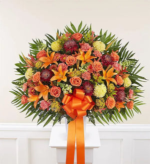 Heartfelt Sympathies Standing Basket - Fall