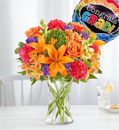 Vibrant Floral Medley for Graduation Vibrant Floral Medley for Graduation