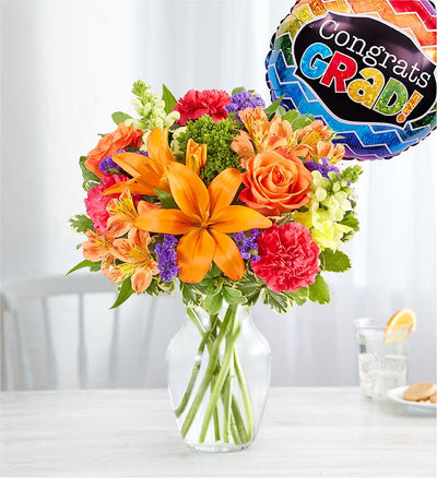Vibrant Floral Medley for Graduation Vibrant Floral Medley for Graduation