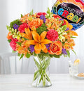 Vibrant Floral Medley for Graduation