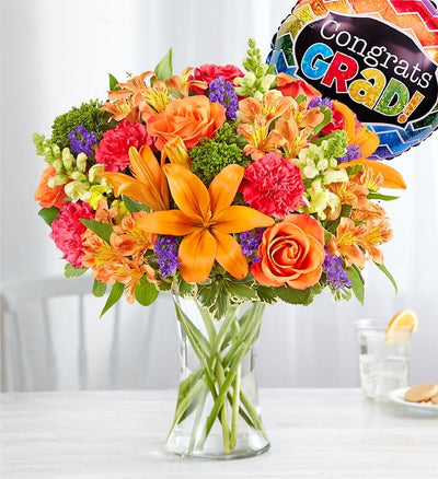 Vibrant Floral Medley for Graduation Vibrant Floral Medley for Graduation