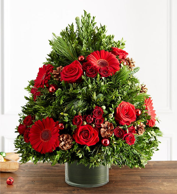 Árbol de Navidad carmesí