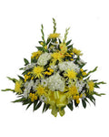Sunshine Sentiments Glads and Hydrangea Mache