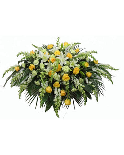 Sunshine Sentiments Deluxe Casket Spray Sunshine Sentiments Deluxe Casket Spray
