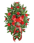 Timeless Traditions Standing Spray Red