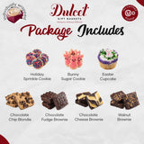 Coffret classique de biscuits et de cupcakes de Pâques
