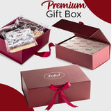 Cesta de lujo de productos horneados navideños