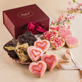 Panier-cadeau de confiseries classiques de la Saint-Valentin