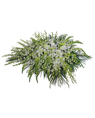 Simple Devotion Deluxe Casket Spray Simple Devotion Deluxe Casket Spray