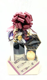 Petit panier-cadeau de vin de Jenny