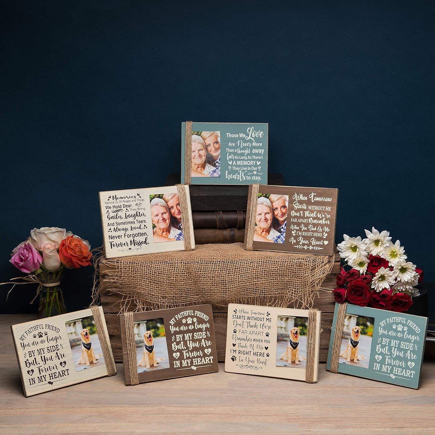 Memorial Picture Frame for Lost Loved One,In Memory of Loved One Gifts,Bereavement Gifts for Loss of Father, Mother, Grandparents,Memorial Frames for Loved One, Holds 4"X6" Photo,Wholesale Pricing