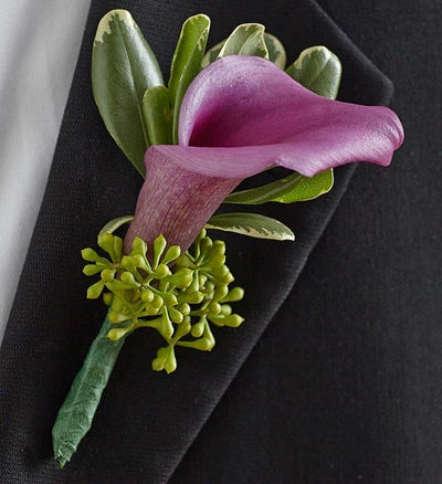 Purple Calla Boutonnieres Purple Calla Boutonnieres