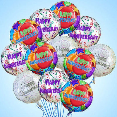 Air-Boutiques® - Anniversary Mylar Balloons Air-Boutiques® - Anniversary Mylar Balloons