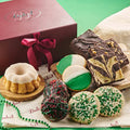 Cesta de Regalo Gourmet de la Suerte Irlandesa Rellena de Dulces