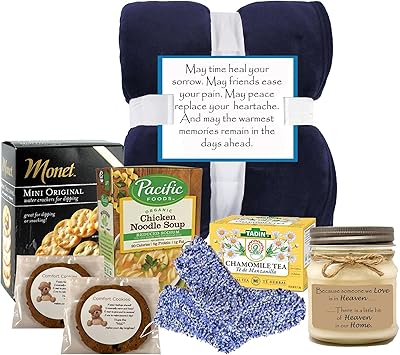 Send a gift basket delivery of: With Heartfelt Sympathy Gift Box - sympathy gift baskets - sympathy baskets - condolences gift basket for loss