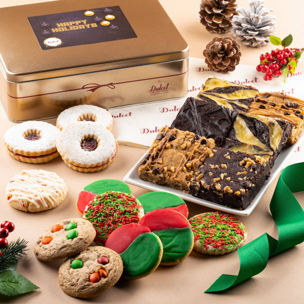 Caja Surtida de Galletas y Brownies Navideños