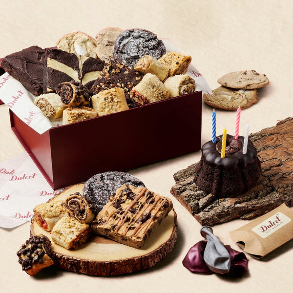 Fête d'anniversaire dans une boîte cadeau