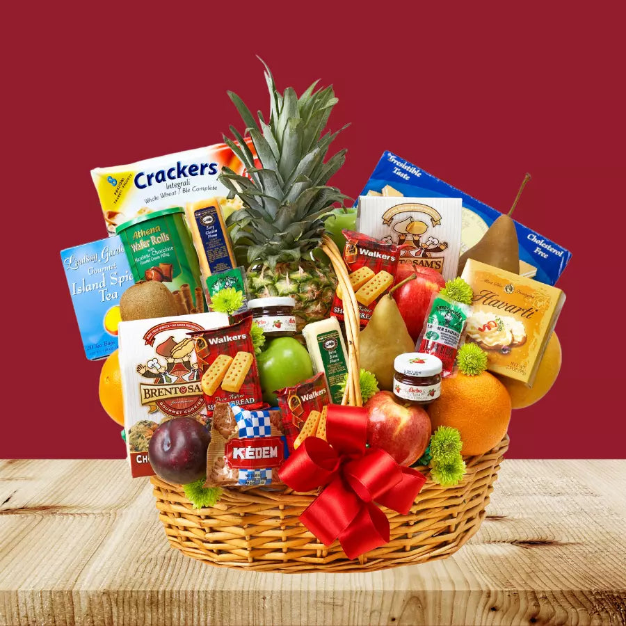 Grand Holiday Gourmet and Fruit Basket