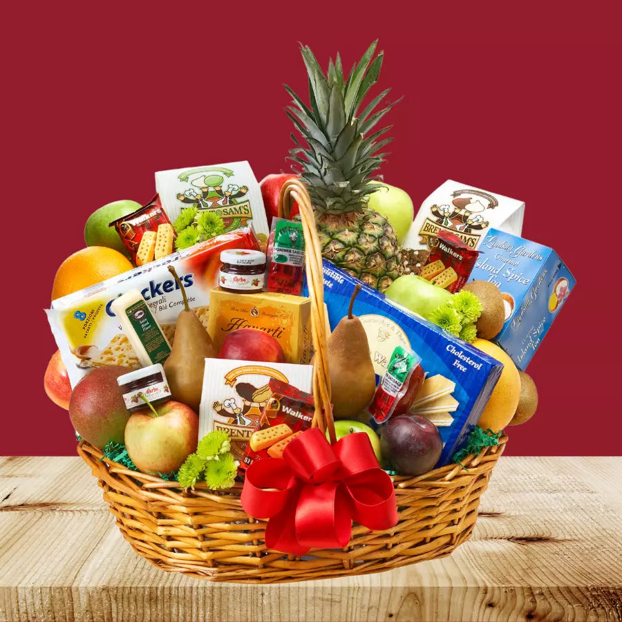 Grand Holiday Gourmet and Fruit Basket