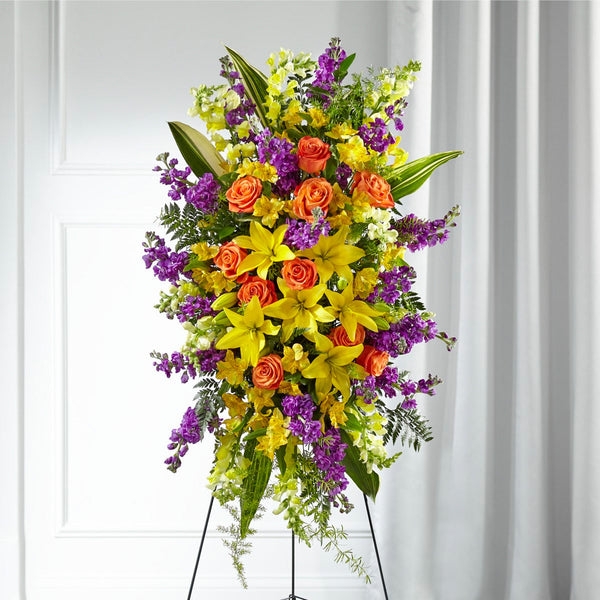 Deepest Sympathies Bright Standing Spray