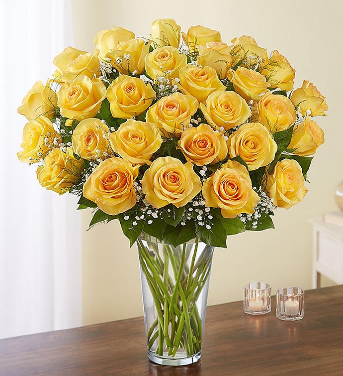 Ultimate Elegance Long Stem Yellow Roses