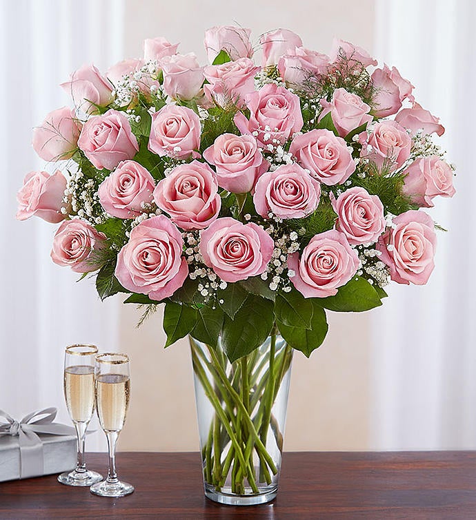 Ultimate Elegance Long Stem Pink Roses