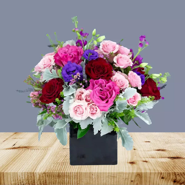 Champán y rosas