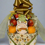 Panier cadeau de fruits et de snacks gourmands pour témoigner votre sympathie