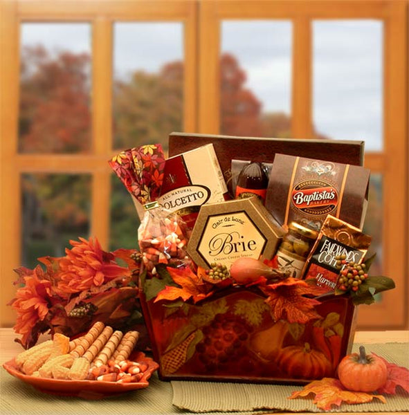 A Gourmet Fall Harvest Fall Gift Basket Thanksgiving Gift Basket Corporate Gift Basket Gourmet Gift Basket Student Care Package newest Family Gift