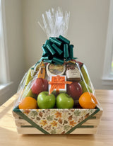 Panier-cadeau Fruits, fromages et bien plus