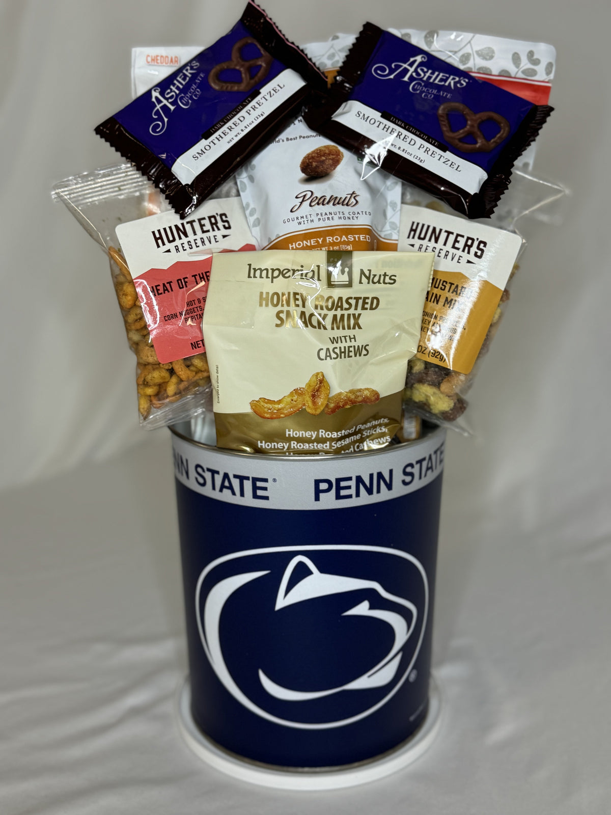 JGB Sports - Penn State Nittany Lions Gift Tin  Basket  - Made In America