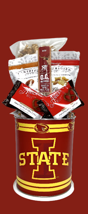 JGB Sports - Iowa State Cyclones Gift Tin Basket - Made In America